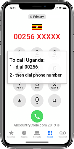 Uganda 256 Country Code UG UGA Uganda 256 Country Code UG UGA