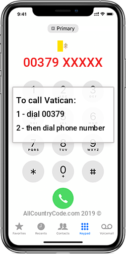 Vatican 379 Country Code VA VAT