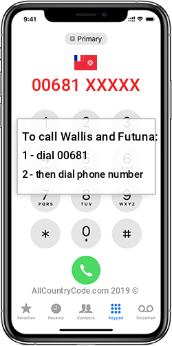 Wallis and Futuna 681 Country Code WF WLF Wallis and Futuna 681 Country Code WF WLF