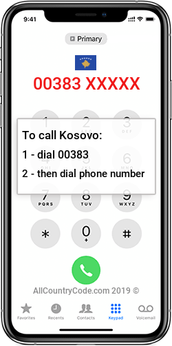 Kosovo 383 Country Code XK XKX Kosovo 383 Country Code XK XKX